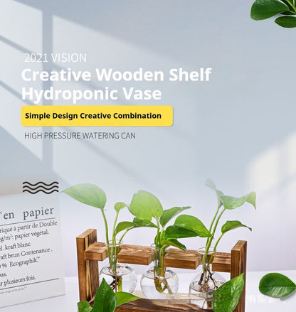 HydroponicWoodenFramewithSnap-On-DiamondSingleBottle