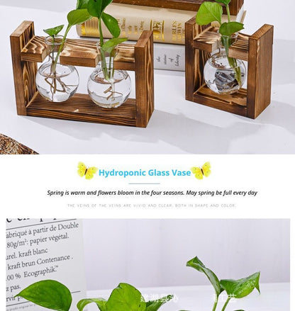 HydroponicWoodenFramewithSnap-On-DiamondSingleBottle