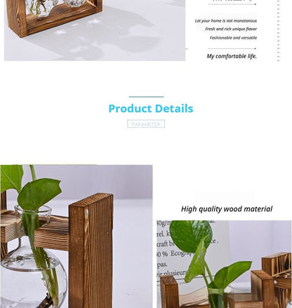 HydroponicWoodenFramewithSnap-On-DiamondSingleBottle