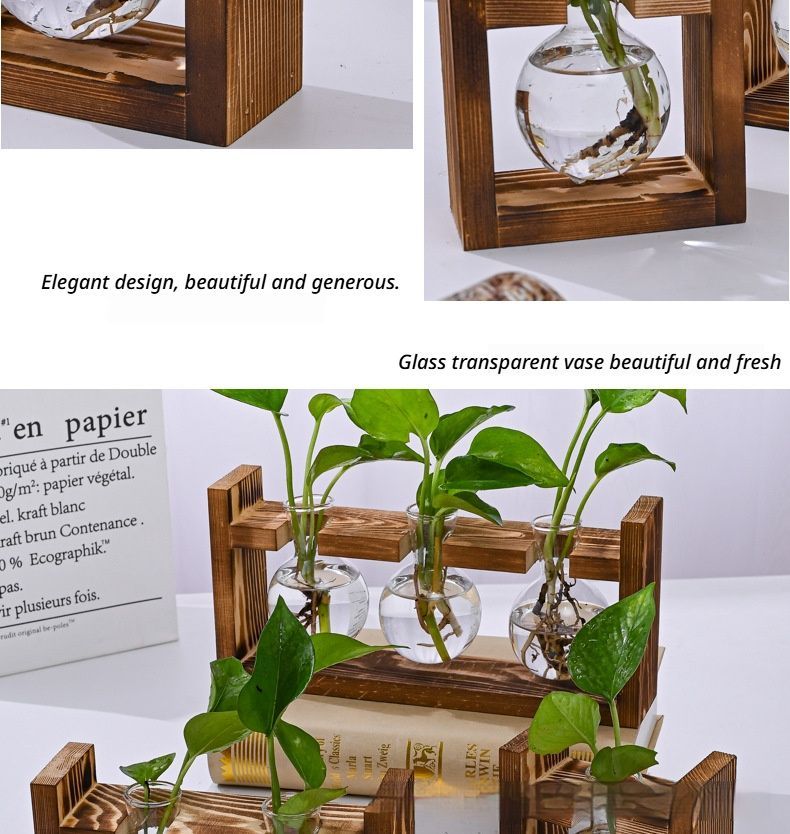 HydroponicWoodenFramewithSnap-On-DiamondSingleBottle