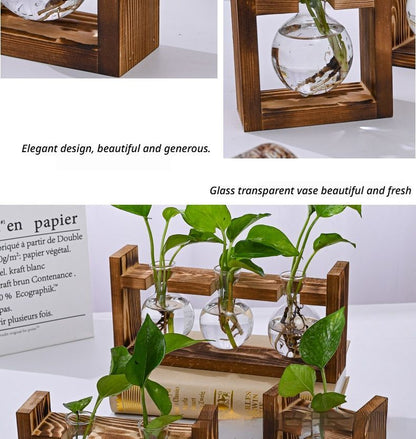 HydroponicWoodenFramewithSnap-On-DiamondSingleBottle
