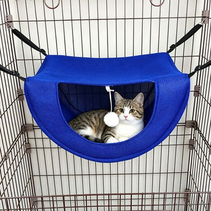 Cat Cage Hammock - Blue 47×38×28cm