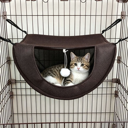 Cat Cage Hammock - Coffee 47×38×28cm