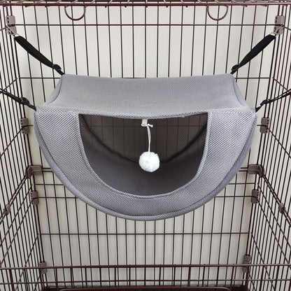 2 Pcs Cat Cage Hammock - Grey 47×38×28cm