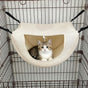 2 Pcs Cat Cage Hammock - Cream Yellow 35×27×20cm