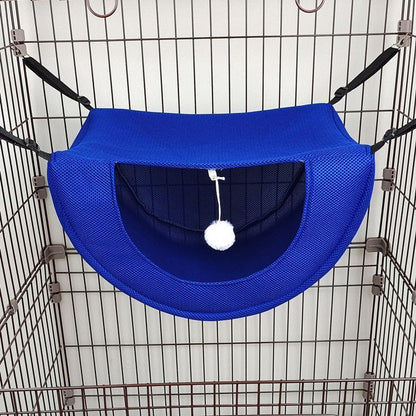 2 Pcs Cat Cage Hammock - Blue 47×38×28cm