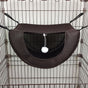2 Pcs Cat Cage Hammock - Coffee 47×38×28cm