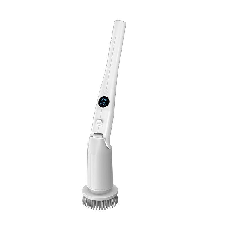 Electric Spin Scrubber Power Shower Cleaning Brush with Extendable Handle & 8 Brush Heads for Bathtub Tile Grout Kitchen Window and Floor.