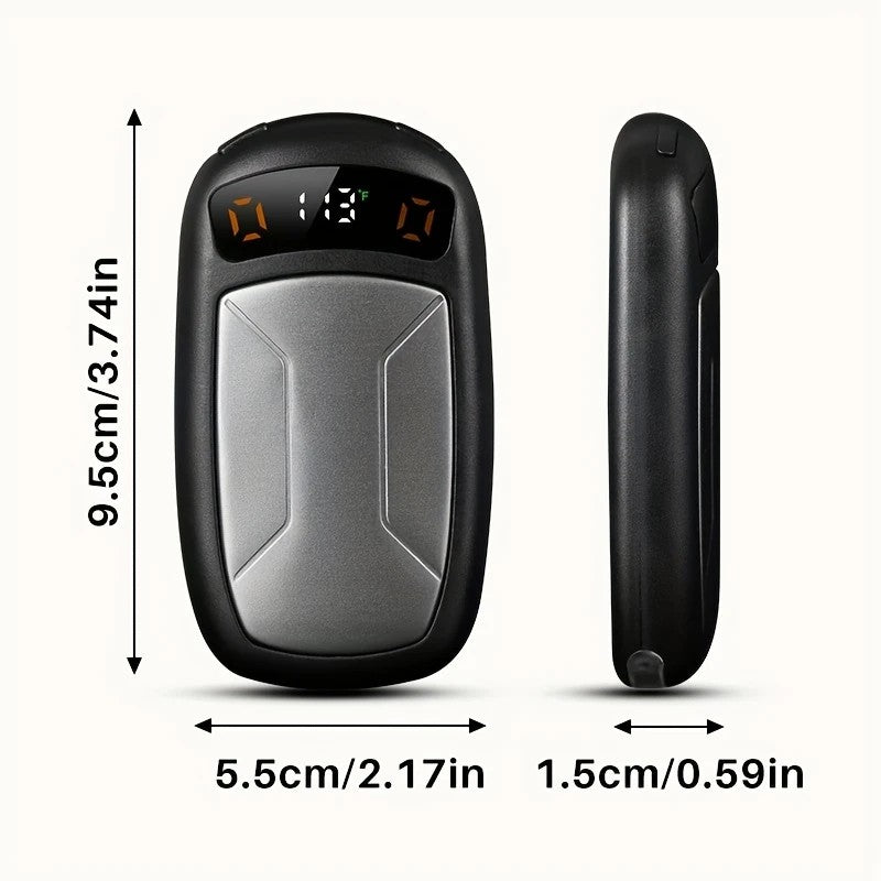 2PCS of rechargeable hand warmers with COB lights, featuring rapid heating, 3 adjustable modes, and a portable magnetic electric design.