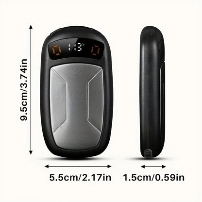 2PCS of rechargeable hand warmers with COB lights, featuring rapid heating, 3 adjustable modes, and a portable magnetic electric design.