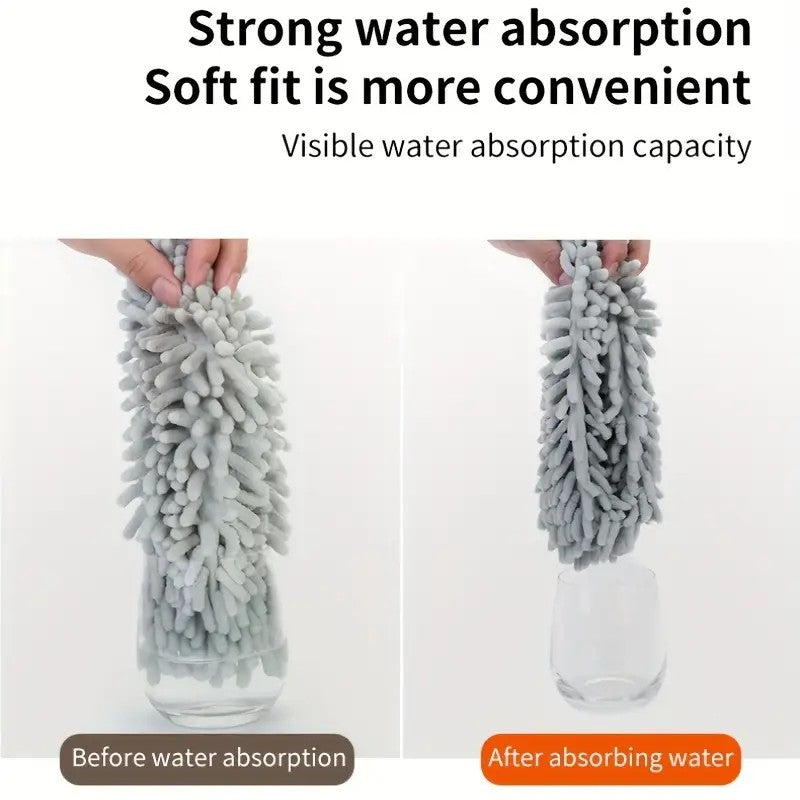 Coffee brown  Household Cleaning Duster / Static Duster / Dust Sweeper / Telescopic & Non-Shedding / Washable & Bendable / High-Reach Cleaning Tool / Cleaning Tools & Supplies