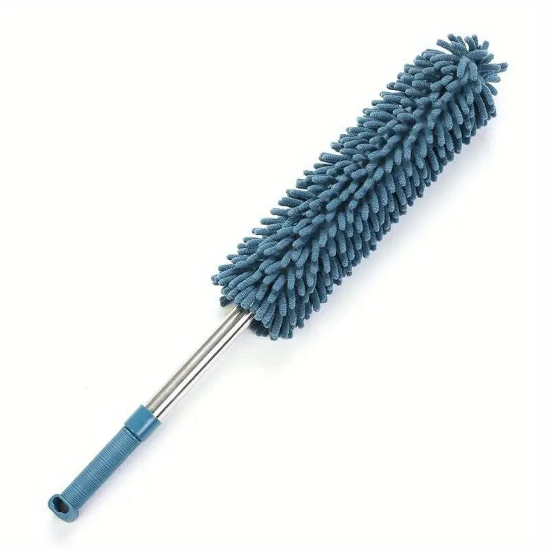 Coffee brown  Household Cleaning Duster / Static Duster / Dust Sweeper / Telescopic & Non-Shedding / Washable & Bendable / High-Reach Cleaning Tool / Cleaning Tools & Supplies