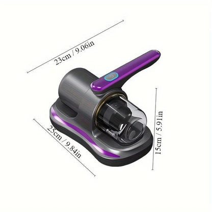 Blue Wireless Mite Removal Vacuum: Blue Light Sterilization, Deep Cleaning for Beds & Cars, Long Battery Life, One-Touch Purity.