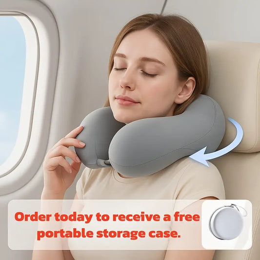 Fruit green Travel & Home Neck Pillow – Ergonomic, portable, perfect for sleep. Fits desks, cars, and long flights. Features slow rebound foam, washable cover.