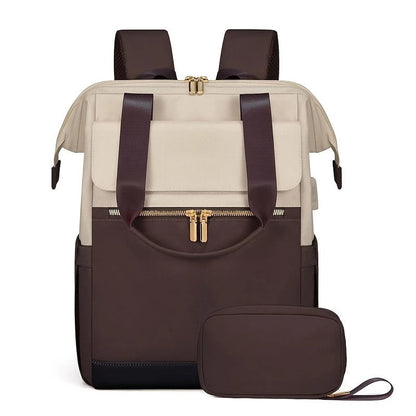 BLACK Korean-style Fashion Compact Backpack, Multi-functional & Large Capacity, Lightweight & Easy to Carry, Fits Daily Commute, Lunch Outings, and Short Trips.