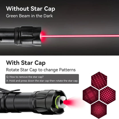 1 piece Red High-Power Red Laser Pointer, Laser Pointer for Indoor Meetings, Tactical Laser Flashlight for Outdoor Camping and Hiking.