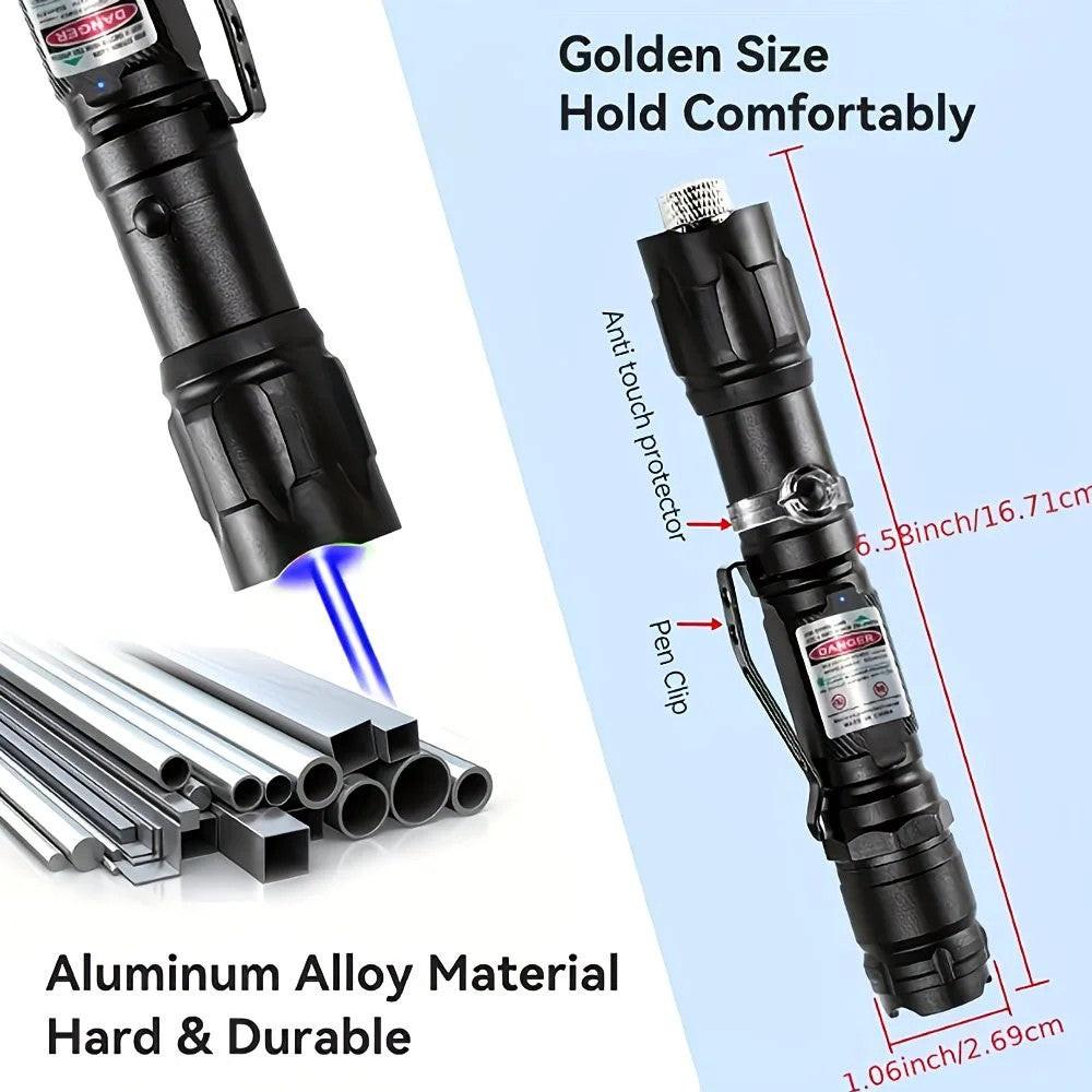 1 piece Red High-Power Red Laser Pointer, Laser Pointer for Indoor Meetings, Tactical Laser Flashlight for Outdoor Camping and Hiking.