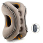 Inflatable Travel Pillow | Multi-Scene Ergonomic Design, 3-Second Inflate/Deflate, Relieves Travel Fatigue.(GREY)