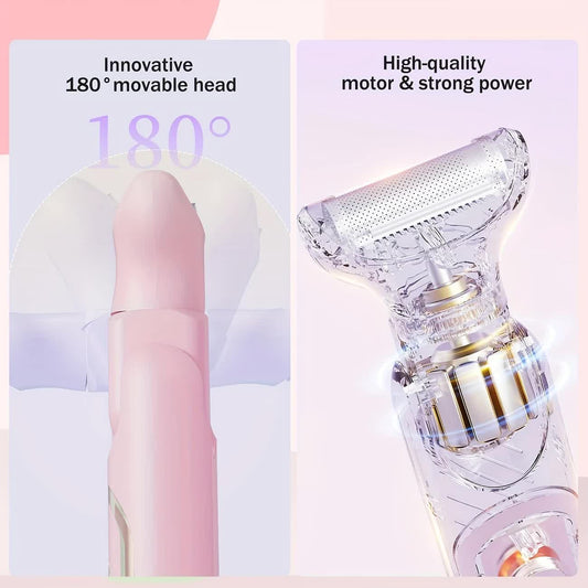 purple Women's Whole Body Electric Hair Removal Device, Painless Hair Removal, Type-C Fast Charging