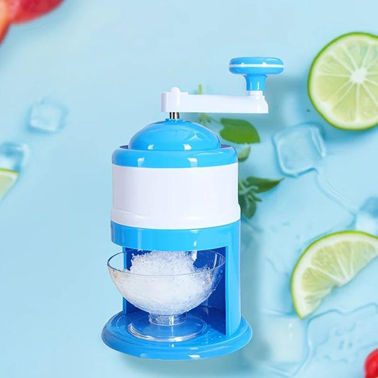 1 Multi-Function Shaved Ice Machine and Snow Ice Maker â Compact Manual Ice Shaver with Smoothie and Milkshake Making Functions. blue.