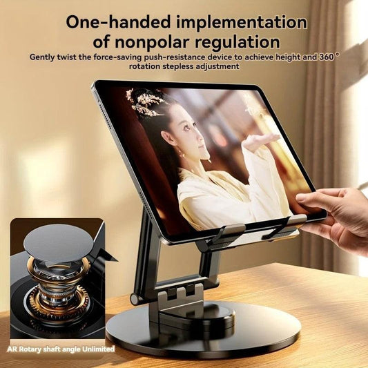 All-round Rotation, Rock-solid on Desktop ââ Free Height Adjustment, One Stand for All Scenarios.