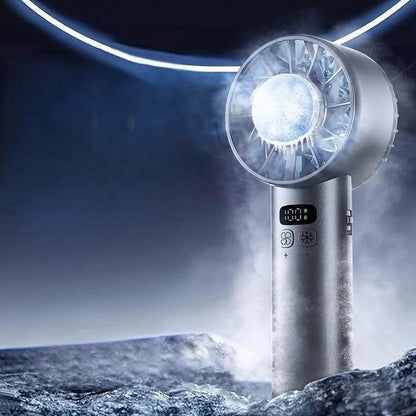 BLUE Hurricane Ice-Bag High-Speed Fanï½100-Speed Adjustable, Second-Level Cooling, Lightweight and Portable Summer Travel Essential.