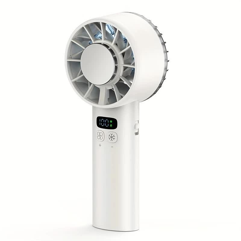 BLUE Hurricane Ice-Bag High-Speed Fanï½100-Speed Adjustable, Second-Level Cooling, Lightweight and Portable Summer Travel Essential.