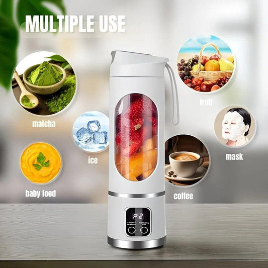 ï¼Green)Portable USB Charging Blender & Juicer - Easy to Clean, Suitable for Fruit and Vegetable Drinks, Smoothies - Capacity Ranging from 10.14 oz to 16.91 oz.