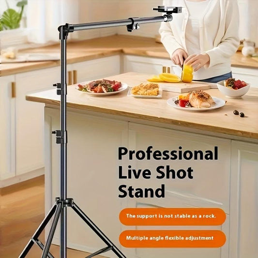 **Multi-Angle Flexible Shooting Stand: Your All-in-One Portable Assistant for Stable HD Live Streaming and Content Creation**.
