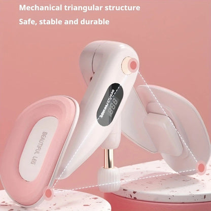 Smart Counting Buttocks and Leg Trainer. Adjustable resistance for precise activation of glute and inner thigh muscles. Features anti-slip design—your essential home fitness tool for body shaping, effortlessly tracking workout repetitions.（GREEN)