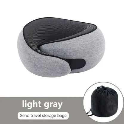 black Snail Airplane Neck Pillow – Travel pillow with soft supportive design, ideal for sleep, cars, trains, the office, and home use. Includes a washable pillowcase and portable cervical support pad with storage bag.