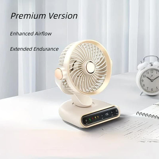 Cream riceï¼AI Smart Circulating Fan: 4 Modes + Silent Airflow, Your All-Scenario Cooling Companion.