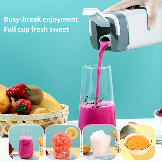 Portable Wireless Fresh Juice Maker: Freshness in a Cup, Anywhere, Anytime.  white.
