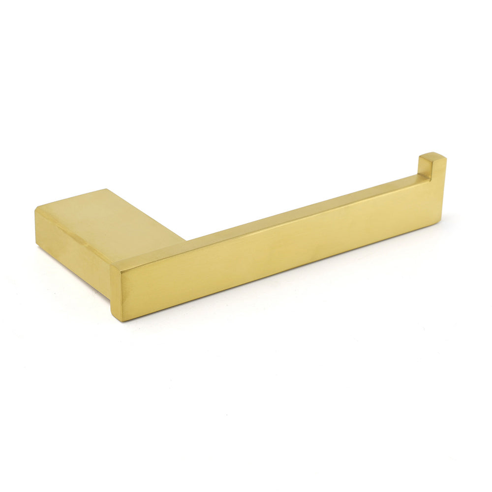 Bahtroom Brushed Gold Toilet Paper Roll Tissue Roll Holder Rack Wall Mounted Kit