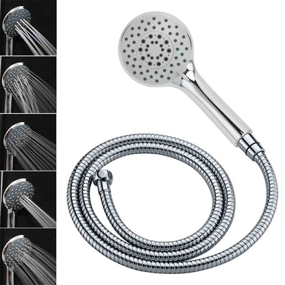 WELS Chrome Dual 10" Slim Rain Shower 5 Modes Handset Mixer Valve Sliding Rail + Single Mixer