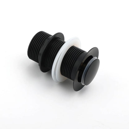 Matt Black Watermark 32mm Pop Up Push Brass Waste Plug No Overflow Basin Drain