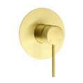 Watermark Brushed Gold Round Bathroom Shower Hot Cold Mixer Ceramic Cartridge OZ