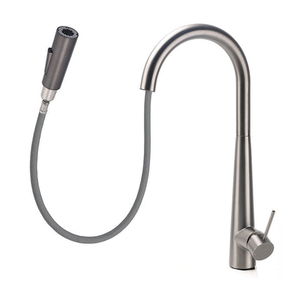 WELS Gun Metal Pull Out 2 Modes Spray Spout Kitchen Sink Tap Basin Faucet Mixer