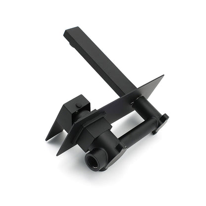 Matt Black Basin Mixer Bathroom Tub Faucet Wall Mount Tap Hot Cold Water Spout
