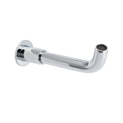 Round Chrome Curve Swivel Basin Faucet Bubble Water Outlet Swivel Bathtub Spout