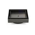 Gun Metal 100x100mm Square Tile Insert Floor Drain Small Shower Grate 80mm Waste