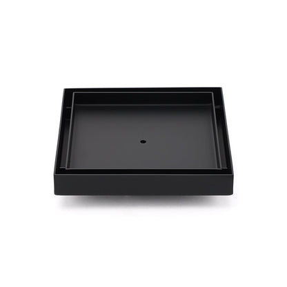 Watermark Black 150x150mm Tile Insert Floor Drain Shower Grate 80mm Waste Outlet