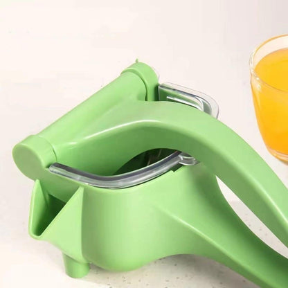 Manual Juicer - Fruit and Vegetable Juicers - Portable Multifunctional Lemon and Orange Juicer for Home Use - High Efficiency Juicing Appliance - Light Green.