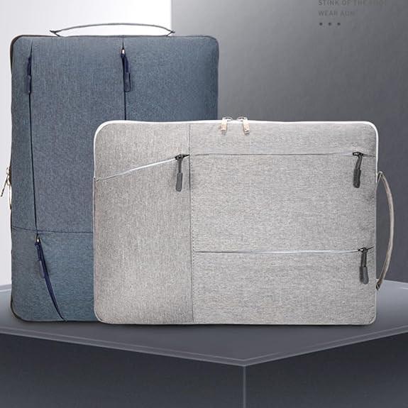 Laptop Case - Suitable for 13/14/15.6 inches - Zippered Laptop Case - Laptop Sleeve - Waterproof Oxford Cloth - Scratch and Wear Resistant, Easy to Carry - Black.