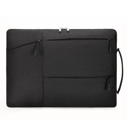 Laptop Case - Suitable for 13/14/15.6 inches - Zippered Laptop Case - Laptop Sleeve - Waterproof Oxford Cloth - Scratch and Wear Resistant, Easy to Carry - Black.