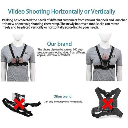 Universal Mobile Phone Clamp Compatible with Action Camera Pov Gopro Samsung Iphone Holder & Tripod null none-WELLNGS.