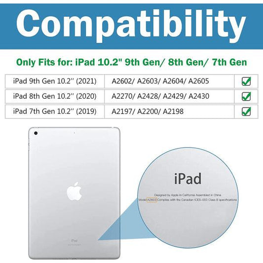 ProCase iPad 10.2 Case iPad 9th generation, Hard Shell Blue.