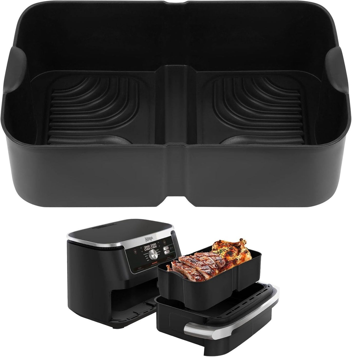 Silicone Molds for Air Fryer, Ninja Flex Drawer Air Fryer, Reusable for 10.4L.