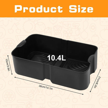 Silicone Molds for Air Fryer, Ninja Flex Drawer Air Fryer, Reusable for 10.4L.