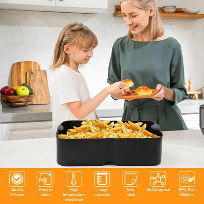 Silicone Molds for Air Fryer, Ninja Flex Drawer Air Fryer, Reusable for 10.4L.